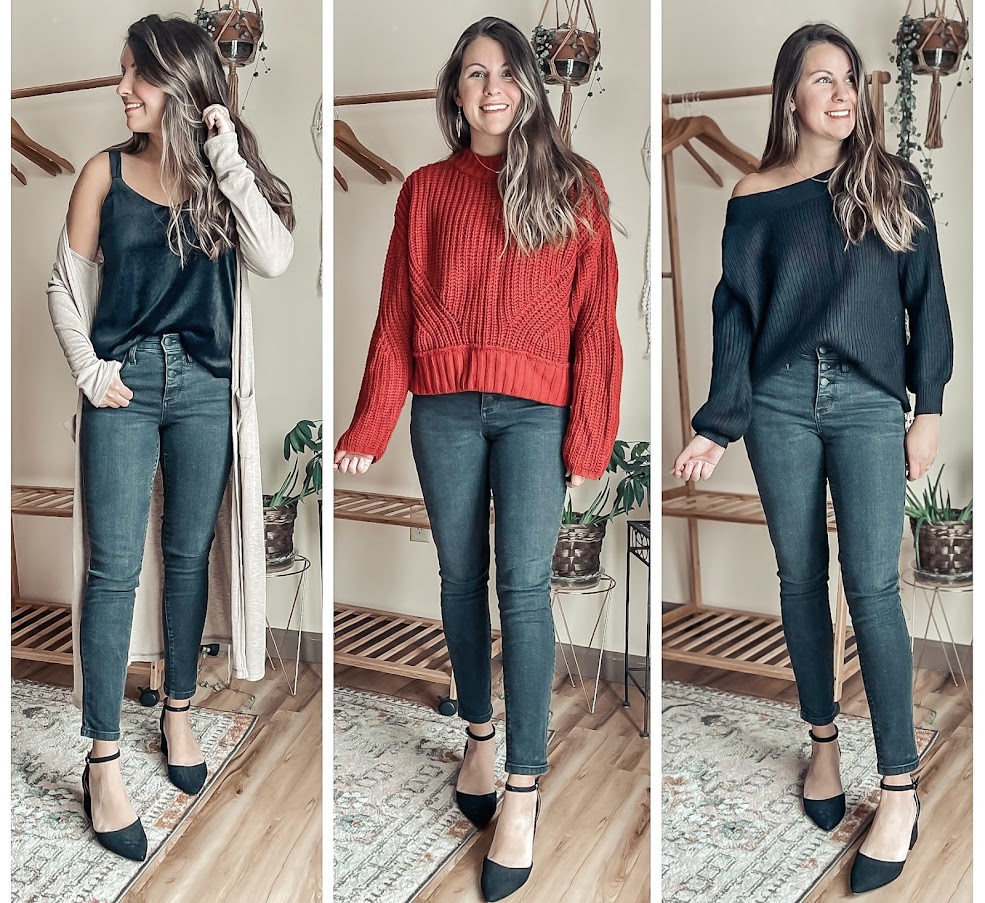 3 Ways to Wear Black Denim for the Holidays – Marissa Wears an Outfit